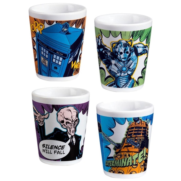 Vandor Gifts Other - NEW Doctor Who Time and Space Shot Glasses Set